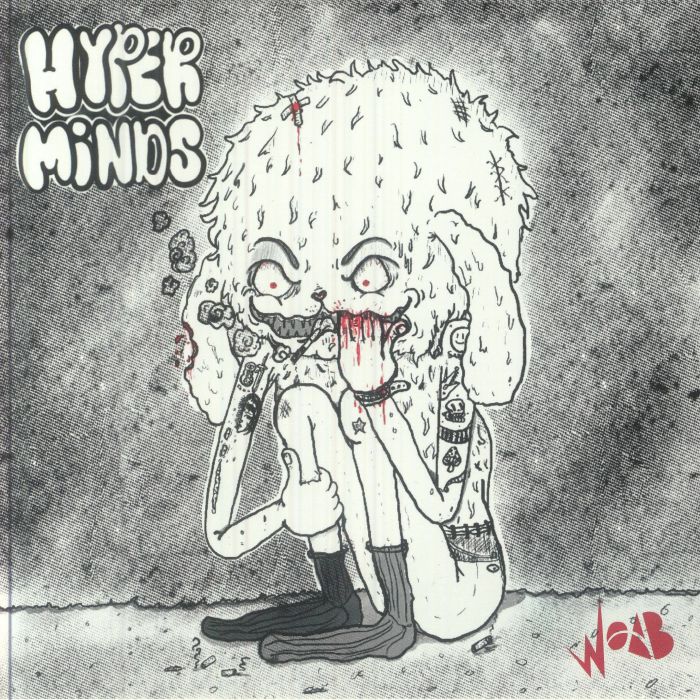 HYPER MINDS/PIZZA STAINS - Nail Biter vinyl sleeve