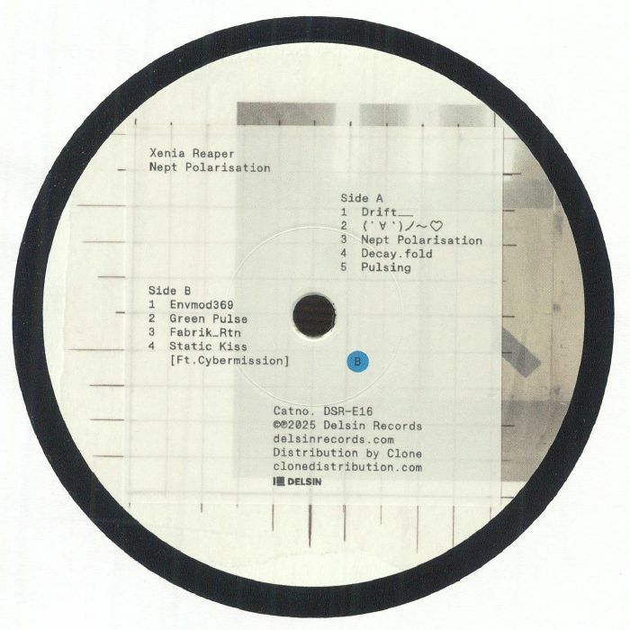 REAPER, Xenia - Nept Polarisation vinyl sleeve