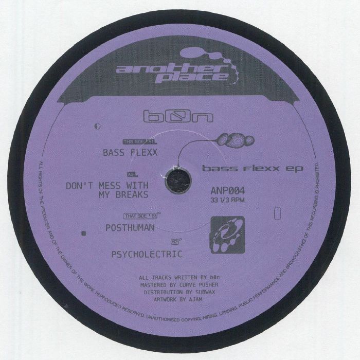 B0N - Bass Flexx EP vinyl sleeve