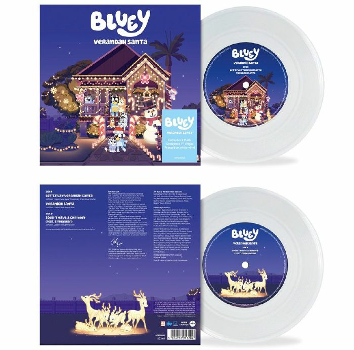 BLUEY - Verandah Santa vinyl sleeve