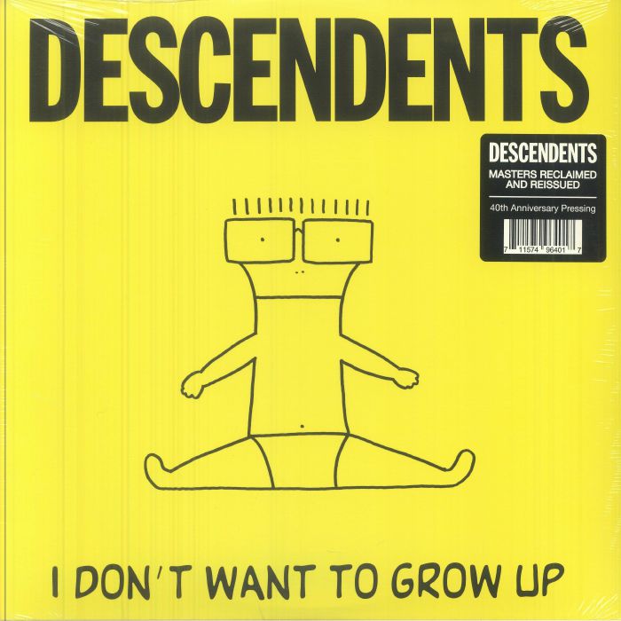 DESCENDENTS - I Don't Want To Grow Up (40th Anniversary Edition) vinyl sleeve