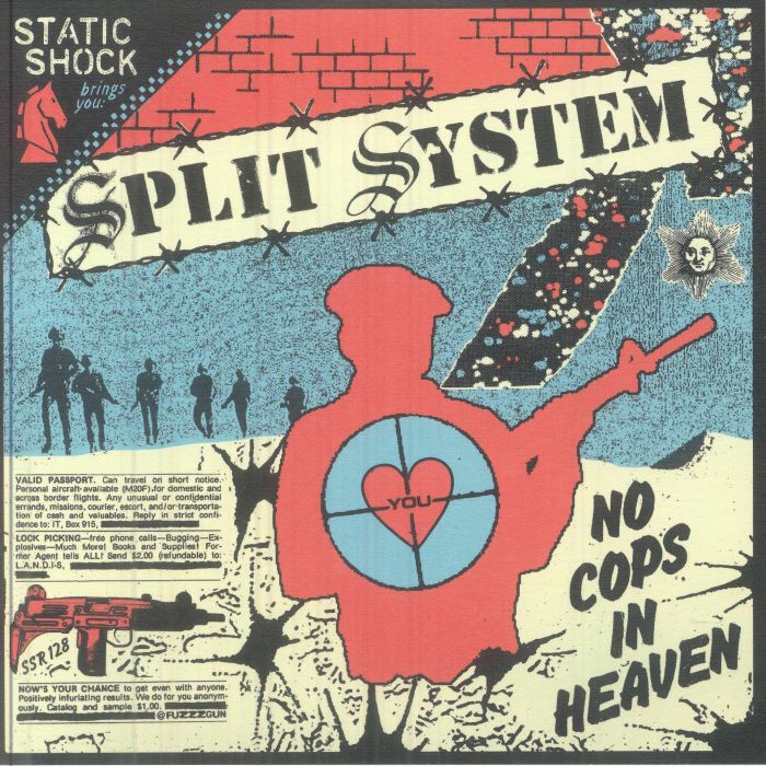 SPLIT SYSTEM - No Cops In Heaven vinyl sleeve