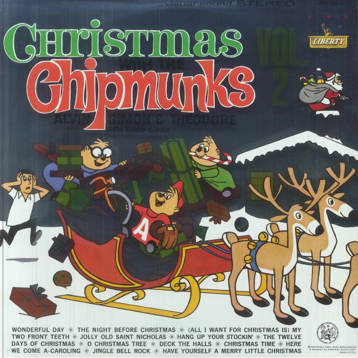 Alvin/Simon & Theodore/David Seville - Christmas With The Chipmunks Vol 2 vinyl sleeve