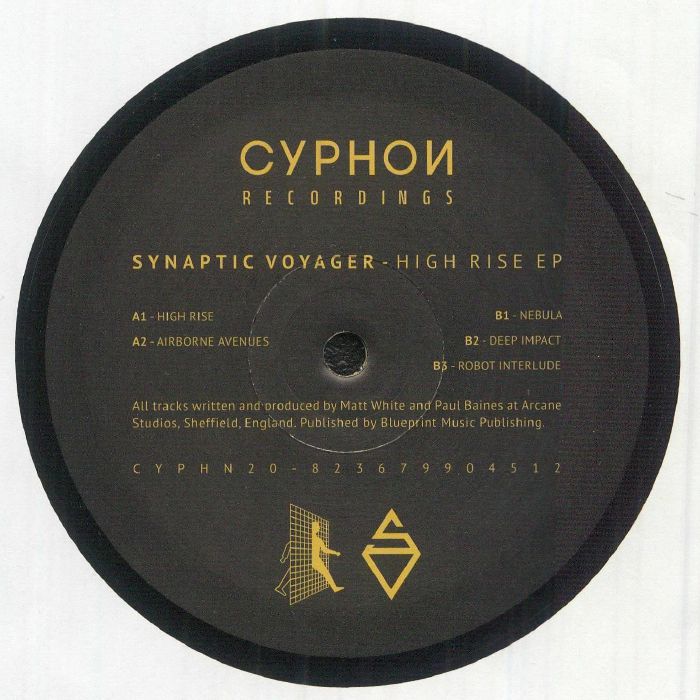 SYNAPTIC VOYAGER - High Rise EP vinyl sleeve