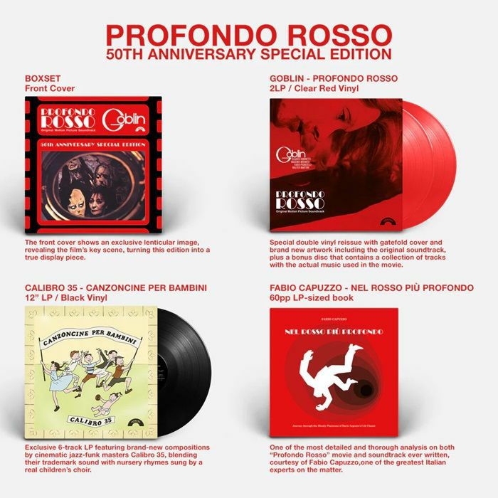 GOBLIN/CALIBRO 35 - Profondo Rosso (Soundtrack) (50th Anniversary Special Edition) vinyl sleeve
