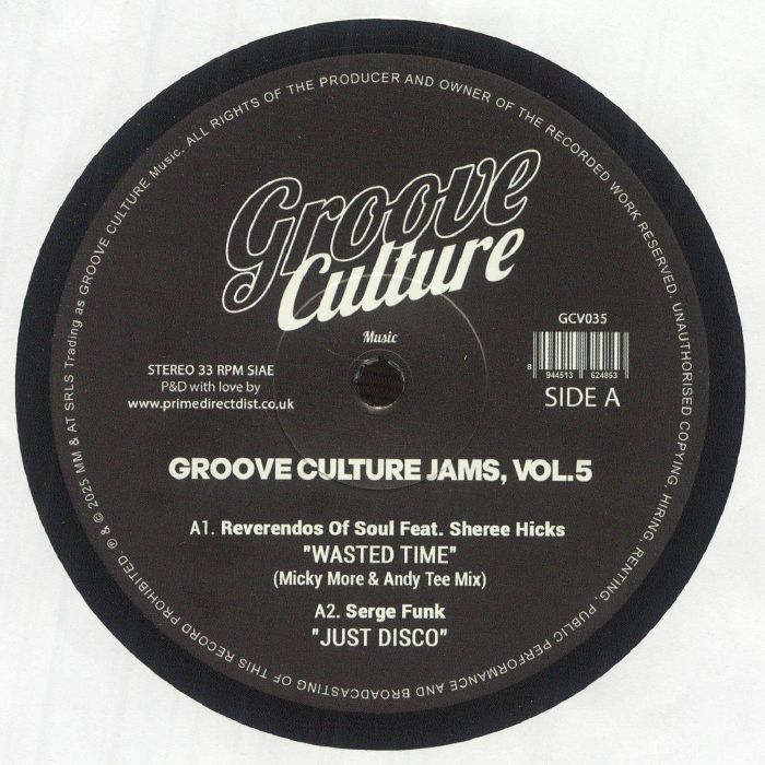 MICKY MORE/ANDY TEE/SERGE FUNK/REVERENDOS OF SOUL - Groove Culture Jams Vol 5 vinyl sleeve