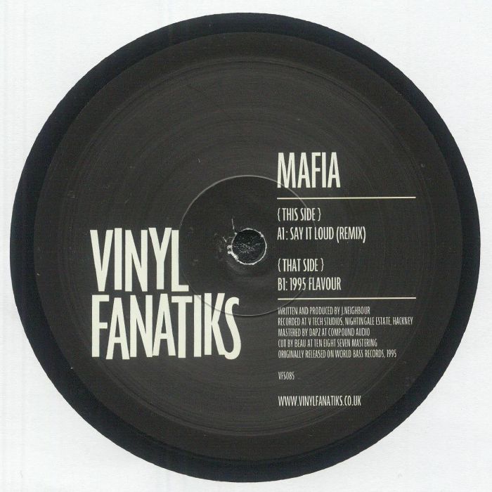 MAFIA - Say It Loud (remix) vinyl sleeve