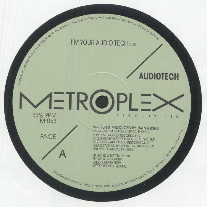 AUDIOTECH - Im Your Audio Tech vinyl sleeve