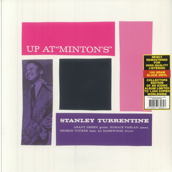 TURRENTINE, Stanley - Up At Minton's Vol 2 (remastered) vinyl sleeve