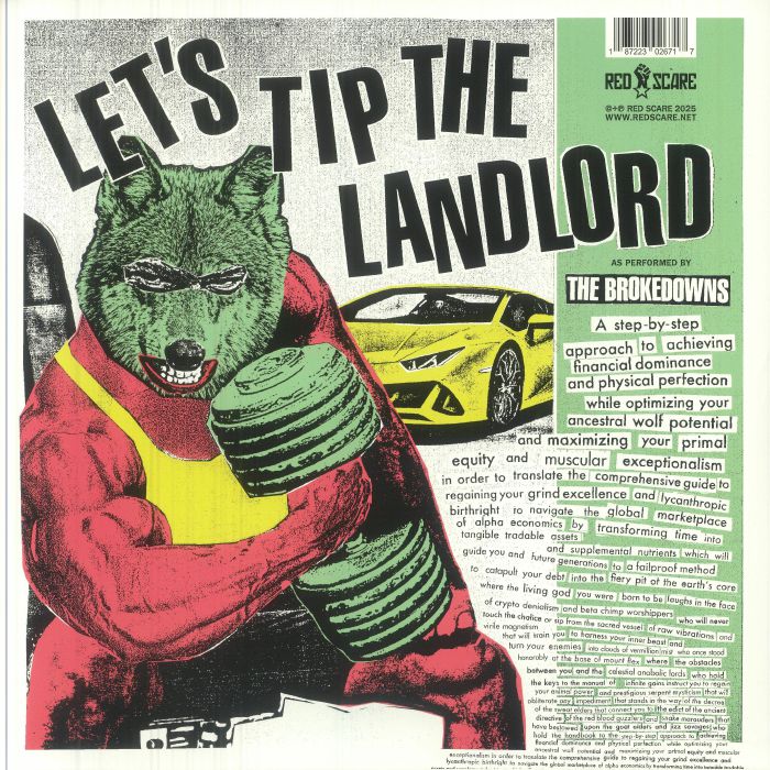 BROKEDOWNS, The - Let's Tip The Landlord vinyl sleeve