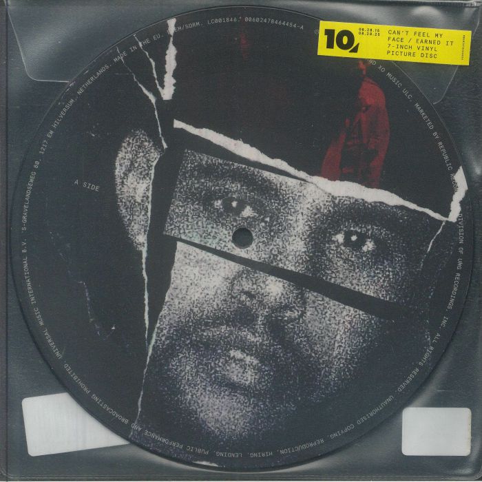 WEEKND, The - Can't Feel My Face vinyl sleeve