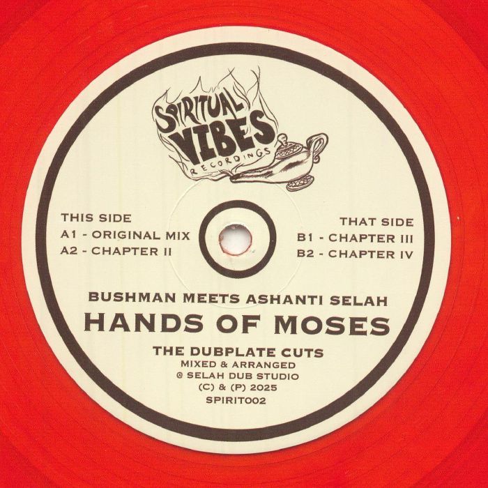 BUSHMAN meets ASHANTI SELAH - Hands Of Moses: The Dubplate Cuts vinyl sleeve
