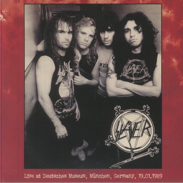 SLAYER - Live At Deutsch Museum In Munchen Germany 19/01/1989 vinyl sleeve