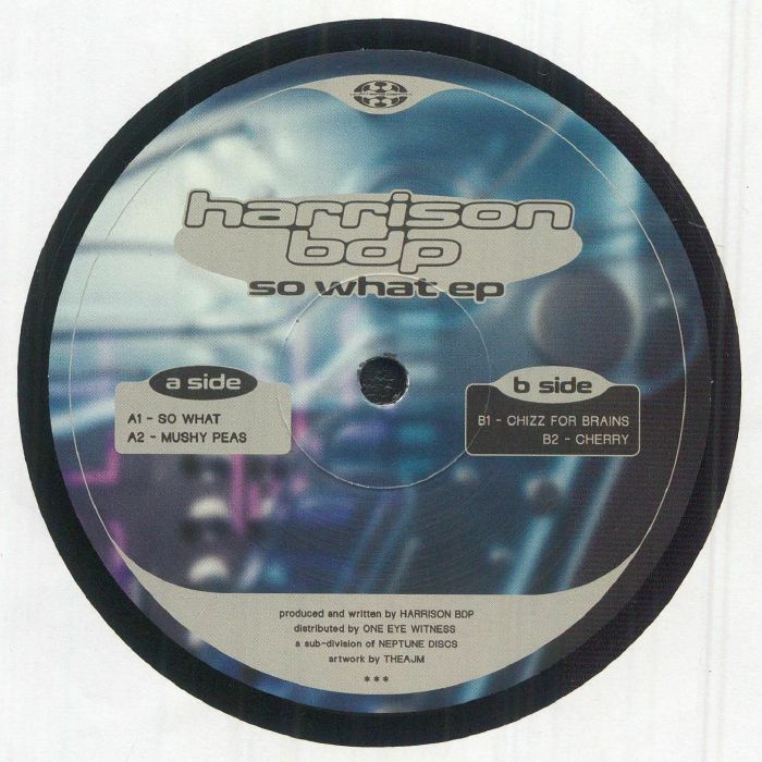 HARRISON BDP - So What EP vinyl sleeve