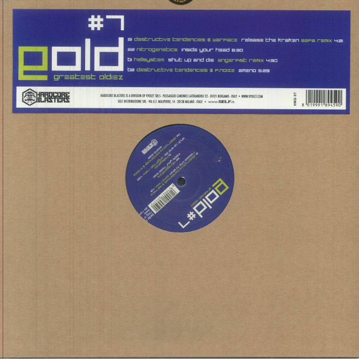 DESTRUCTIVE TENDENCIES/WARFACE/NITROGENETICS/HELLSYSTEM/ F NOIZE - Greatest Oldiez #7 vinyl sleeve