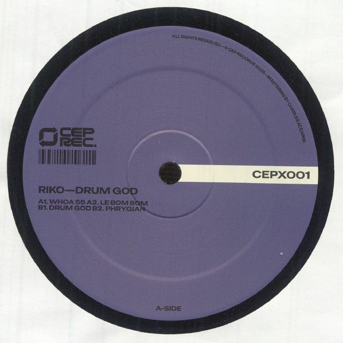 RIKO - Drum God vinyl sleeve