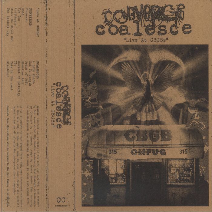 CONVERGE/COALESCE - Live At CBGBs vinyl sleeve