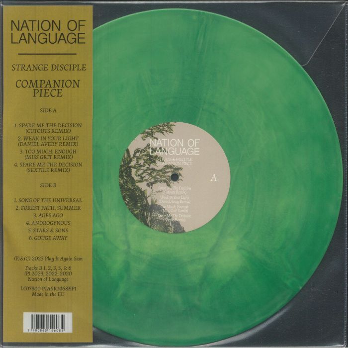 NATION OF LANGUAGE - Strange Disciple Companion Piece vinyl sleeve