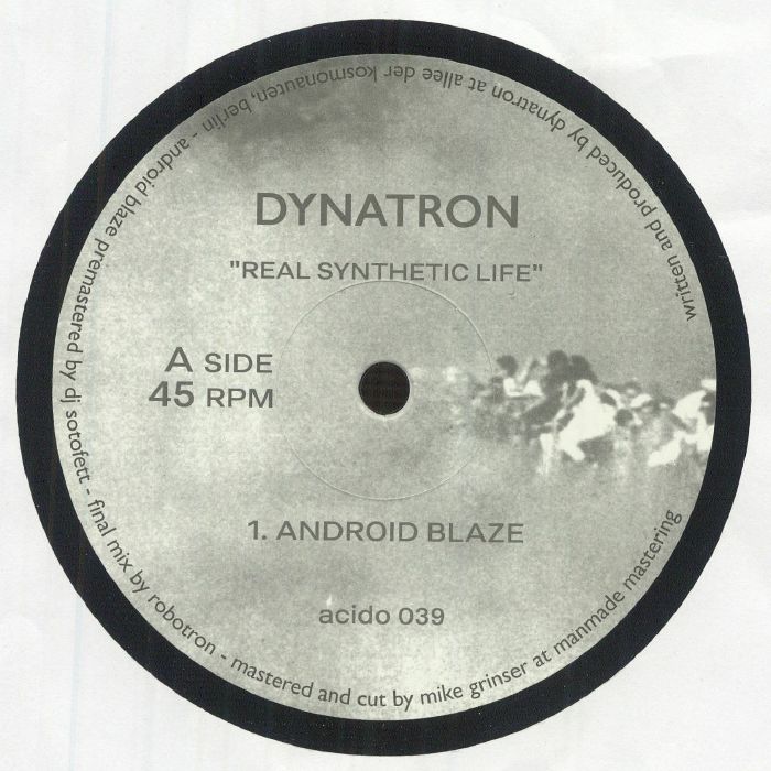 DYNATRON - Real Synthetic Life vinyl sleeve