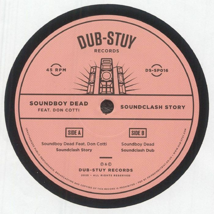 SOUNDBOY DEAD feat DON COTTI - Soundclash Story vinyl sleeve