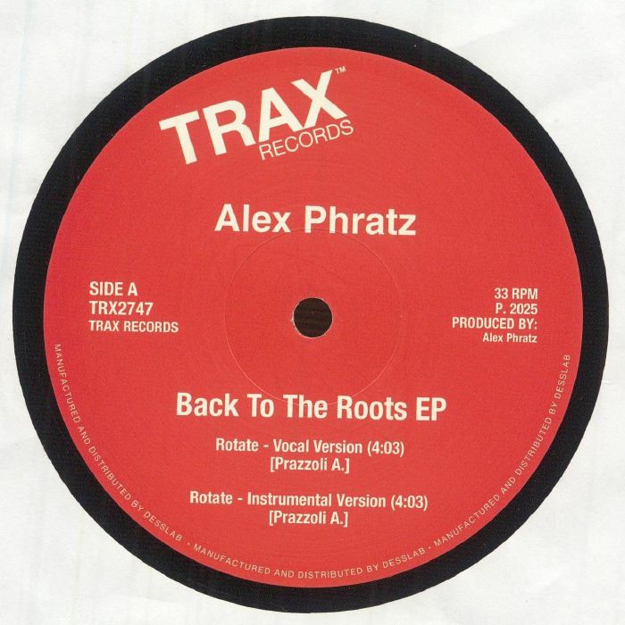 PHRATZ, Alex - Back To The Roots EP vinyl sleeve
