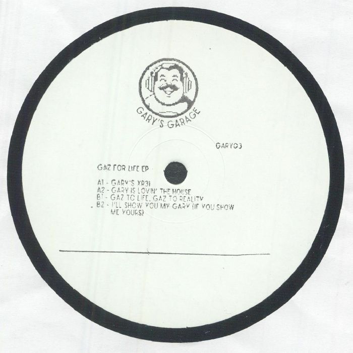 GARY'S GARAGE - Gaz For Life EP vinyl sleeve
