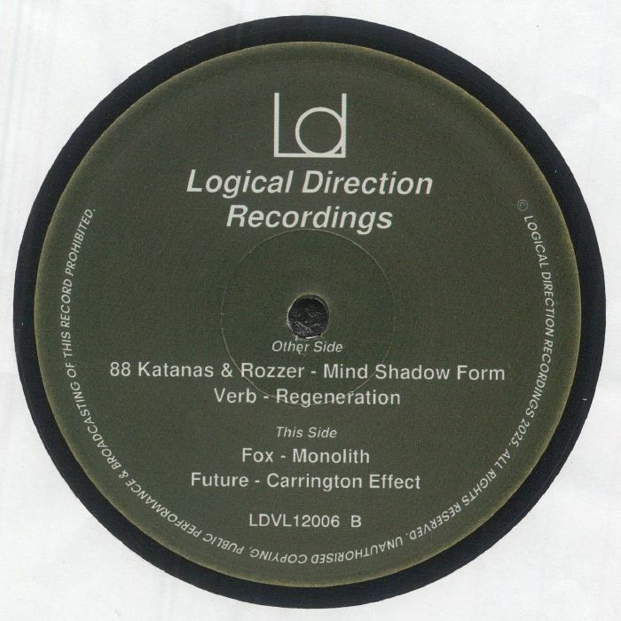 88 KATANAS/ROZZER/VERB/FOX/FUTURE - Mind Shadow Form vinyl sleeve