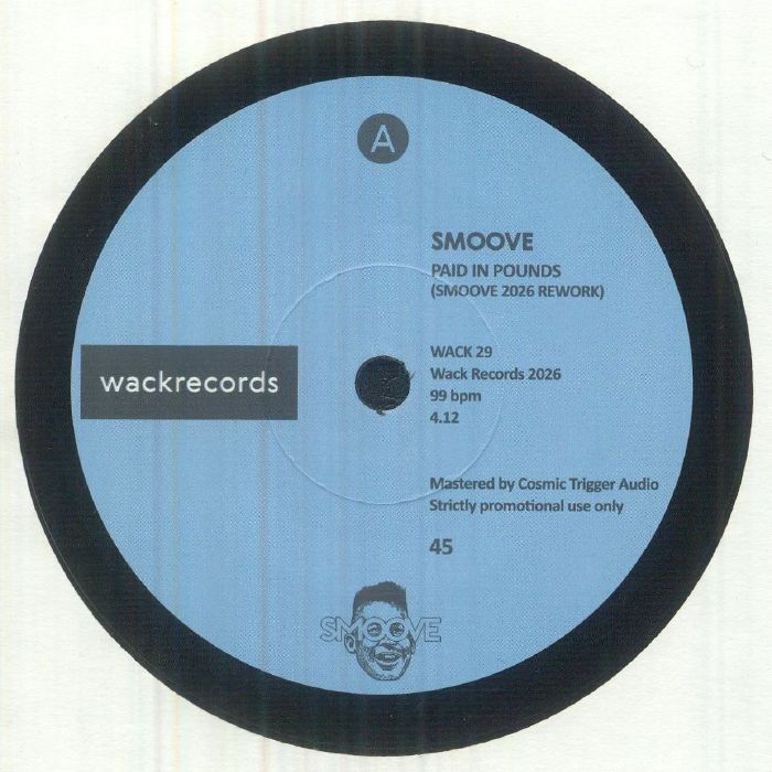 SMOOVE - Paid In Pounds vinyl sleeve