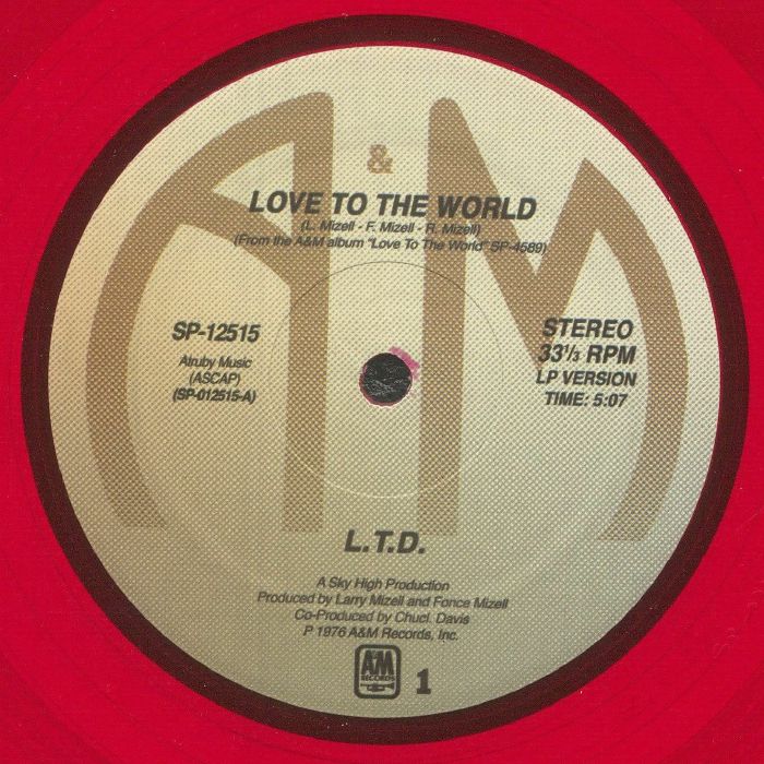 LTD - Love To The World (reissue) vinyl sleeve