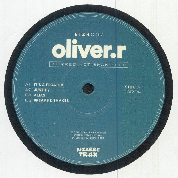 OLIVER R - Stirred Not Shaken EP vinyl