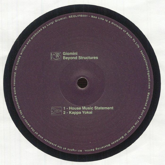 GIOMINI - Beyond Structures vinyl sleeve
