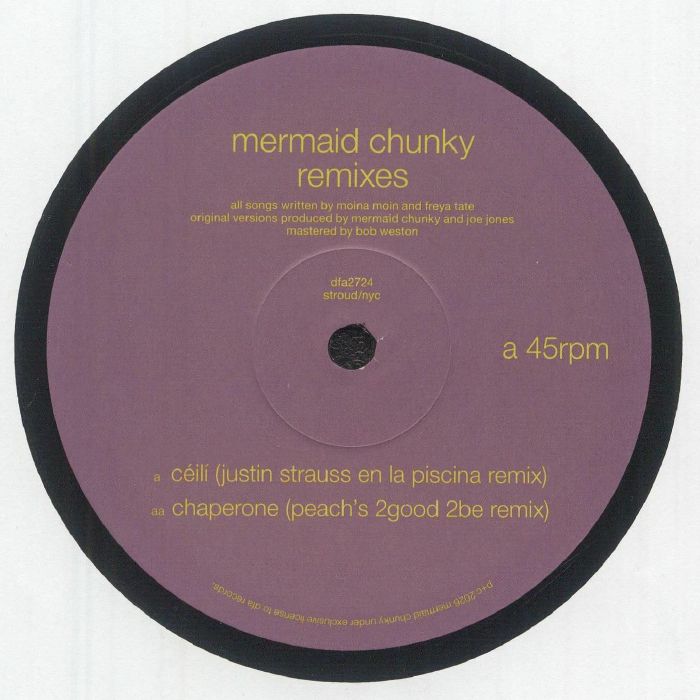 MERMAID CHUNKY - remixes vinyl sleeve