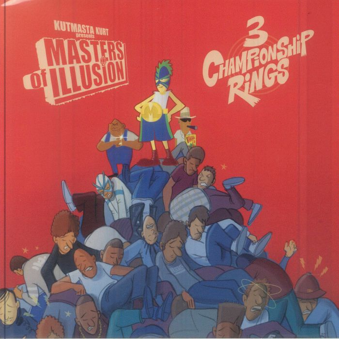 KUTMASTA KURT feat KOOL KEITH & MOTION MAN - Masters Of Illusion: 3 Championship Rings vinyl sleeve