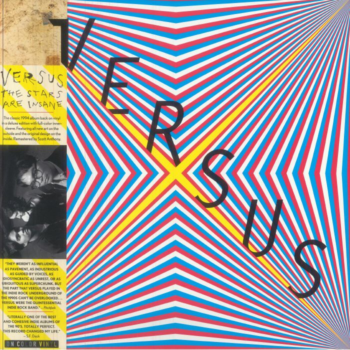VERSUS - The Stars Are Insane (remastered) vinyl sleeve