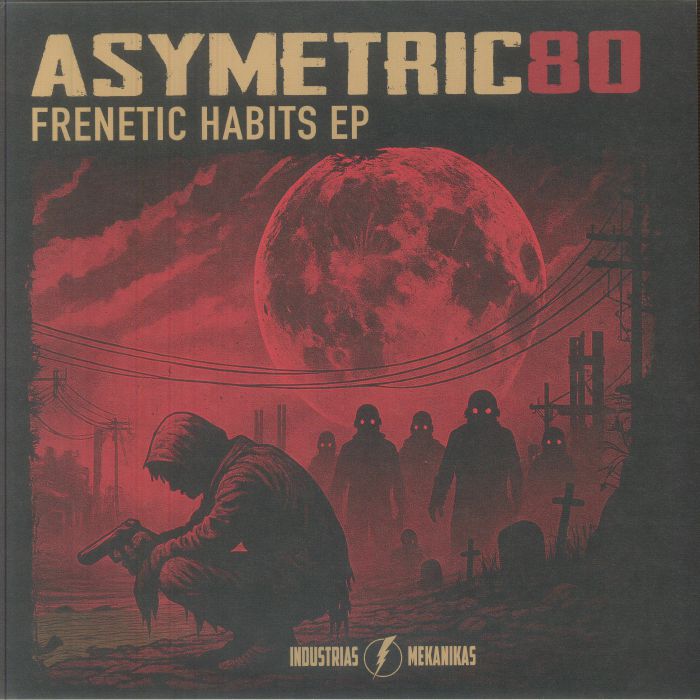 ASYMETRIC80 - Frenetic Habits EP vinyl sleeve