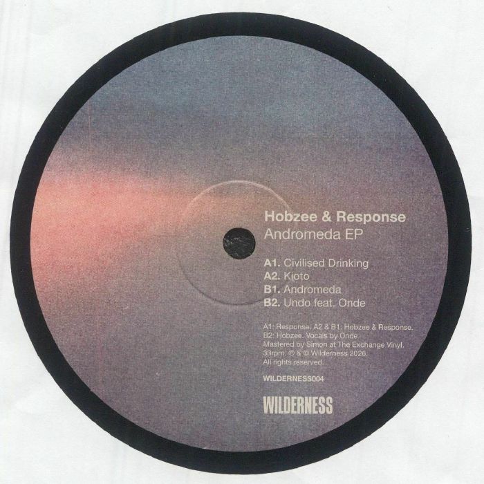 HOBZEE/RESPONSE - Andromeda EP vinyl sleeve