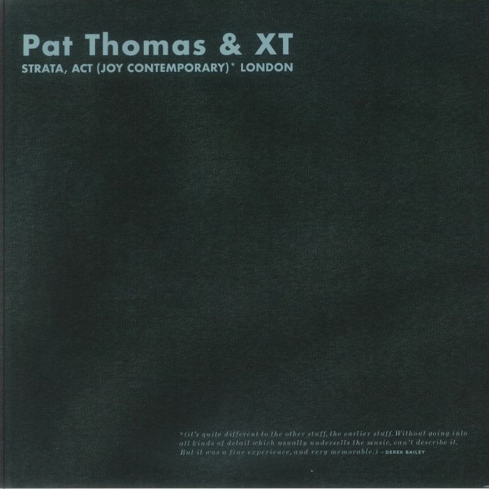 THOMAS, Pat/XT - Strata Act vinyl sleeve