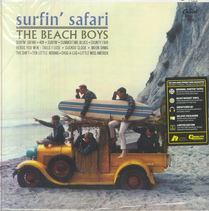 BEACH BOYS, The - Surfin' Safari (reissue) (mono) vinyl sleeve