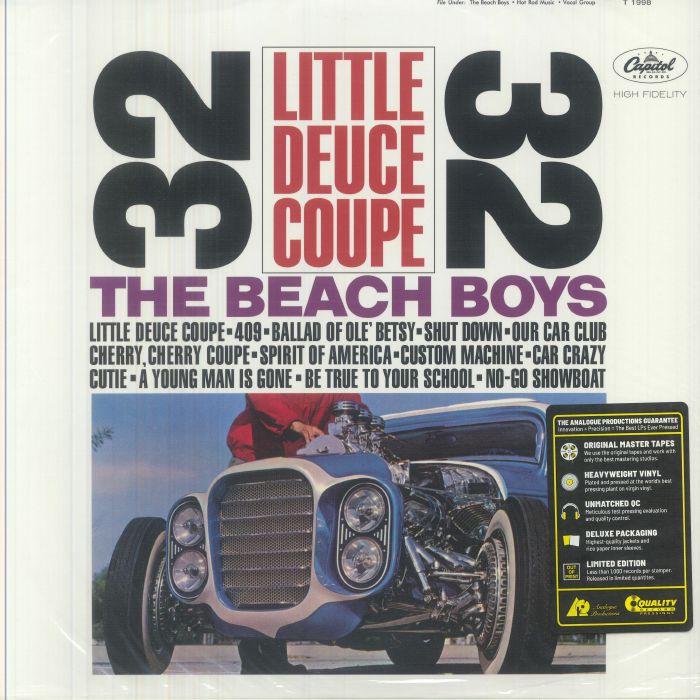 BEACH BOYS, The - Little Deuce Coupe (reissue) (mono) vinyl sleeve