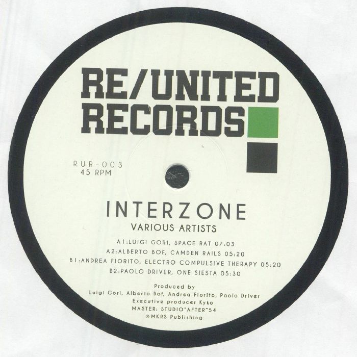 GORI, Luigi/ALBERTO BOF/ANDREA FIORITO/PAOLO DRIVER - Interzone EP vinyl sleeve