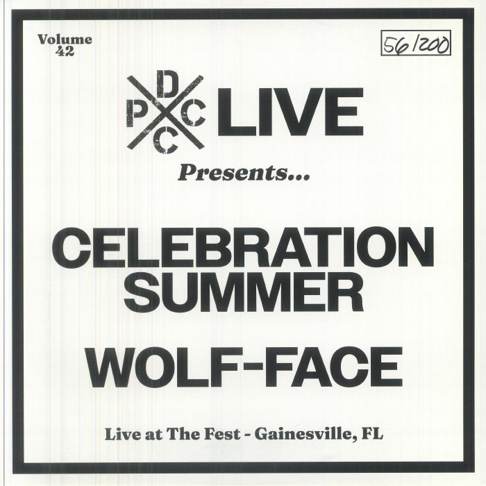 CELEBRATION SUMMER/WOLF FACE - DCxPC Live 42 vinyl sleeve