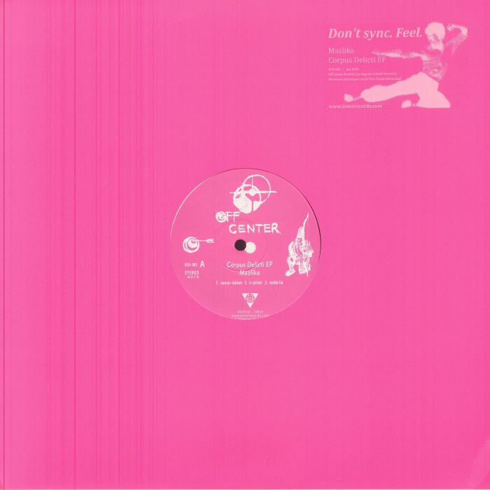 MAZLIKA - Corpus Delicti EP vinyl sleeve