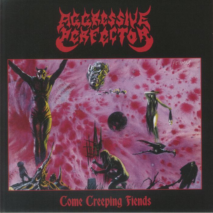 AGGRESSIVE PERFECTOR - Come Creeping Fiends vinyl sleeve