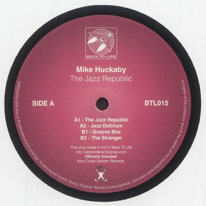 HUCKABY, Mike - The Jazz Republic (repress) vinyl sleeve