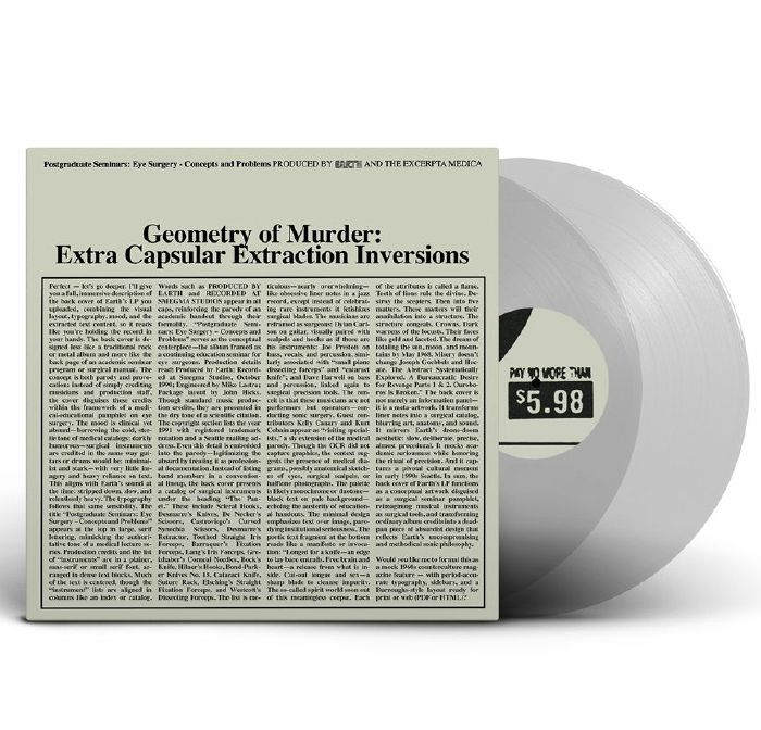 EARTH/BLACK NOISE, Geometry Of Murder: Extra Capsular Extraction Inversions vinyl sleeve