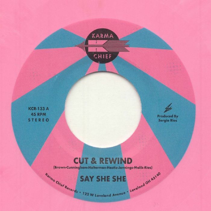 SAY SHE SHE - Cut & Rewind vinyl sleeve