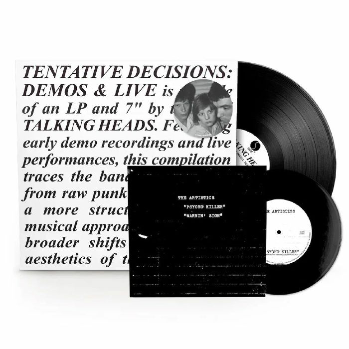 TALKING HEADS - Tentative Decisions: Demos & Live vinyl sleeve