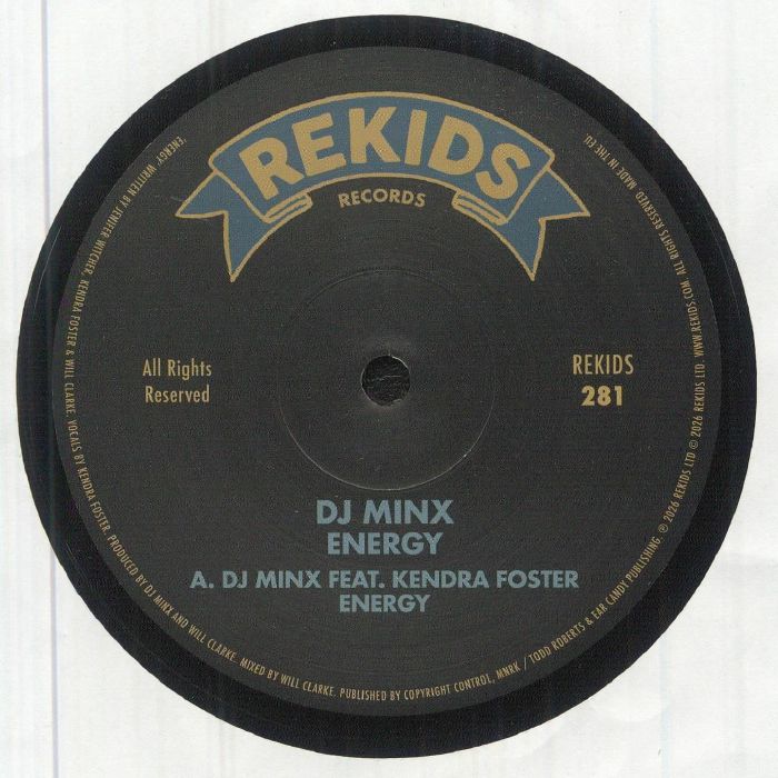 DJ MINX - Energy vinyl sleeve