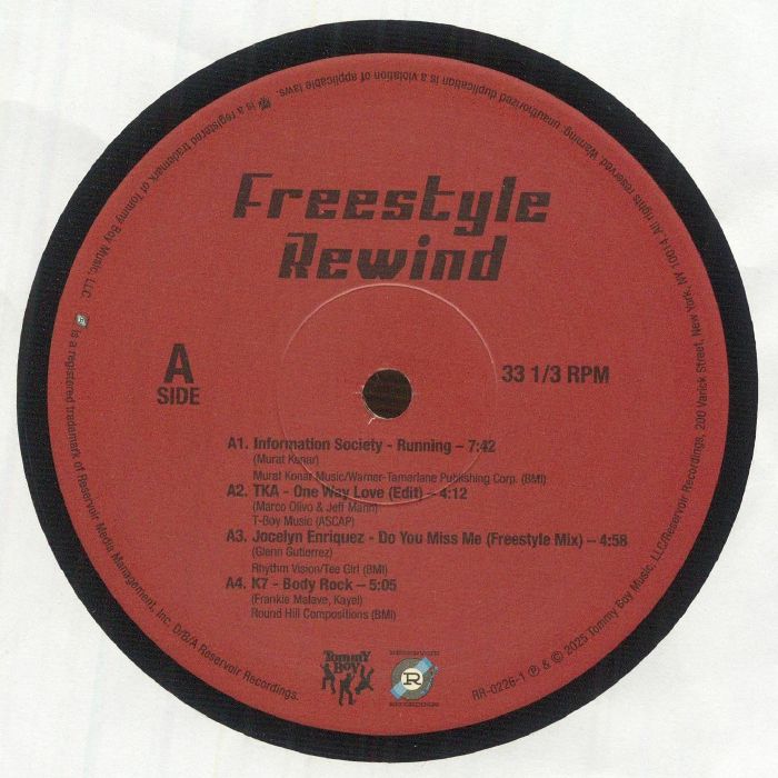 VARIOUS - Freestyle Rewind vinyl sleeve