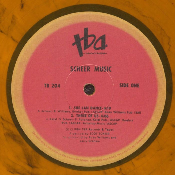 SCHEER MUSIC - She Can Dance (reissue) vinyl sleeve